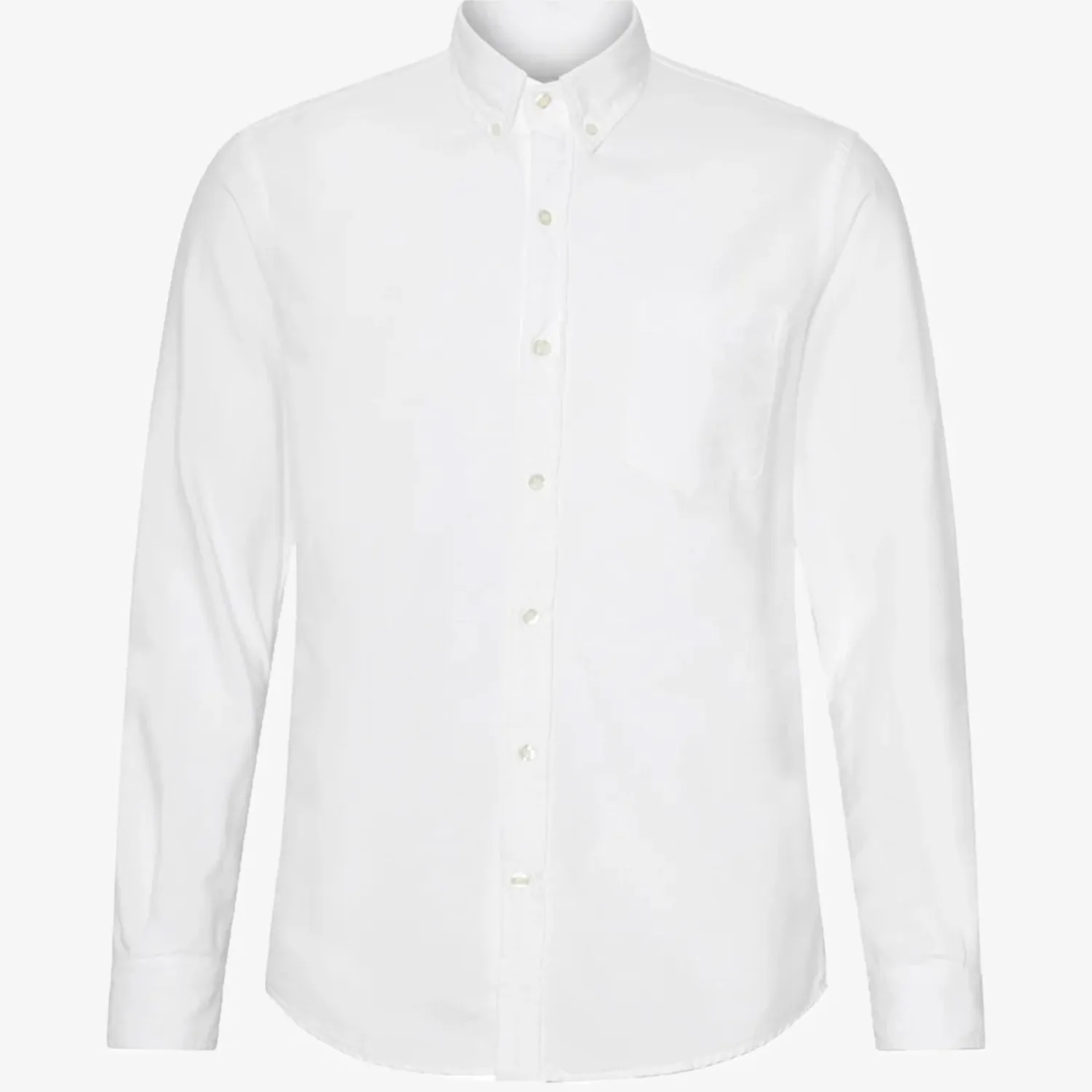 COLORFUL STANDARD Organic Button Down Shirt In Optical White