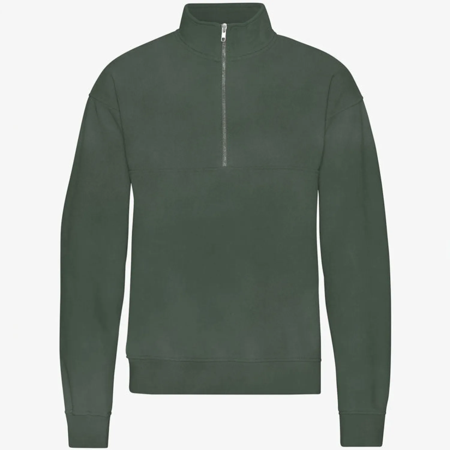 COLORFUL STANDARD Organic Quarter Zip Jumper In Midnight Forest