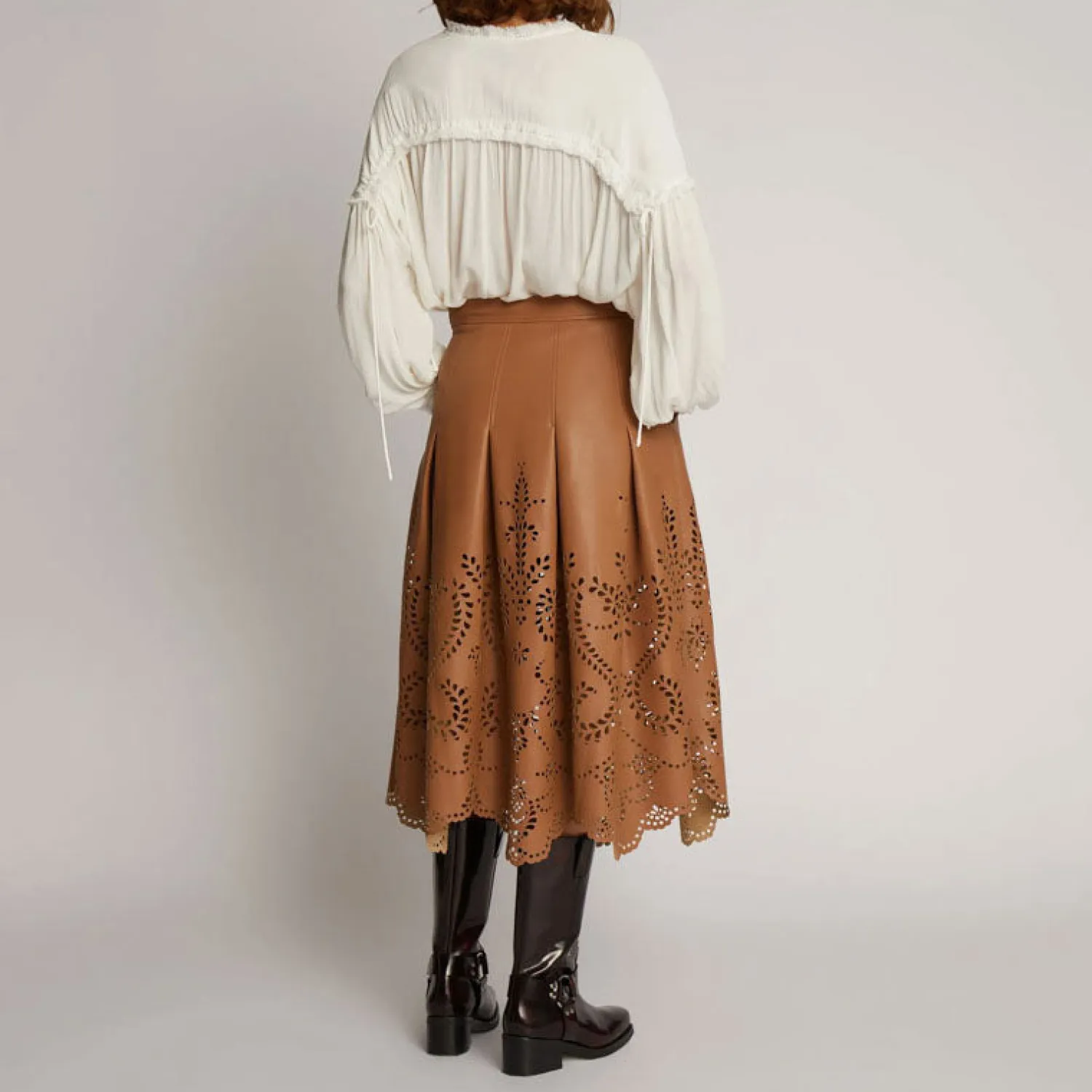 MUNTHE Orienstalis Skirt In Caramel