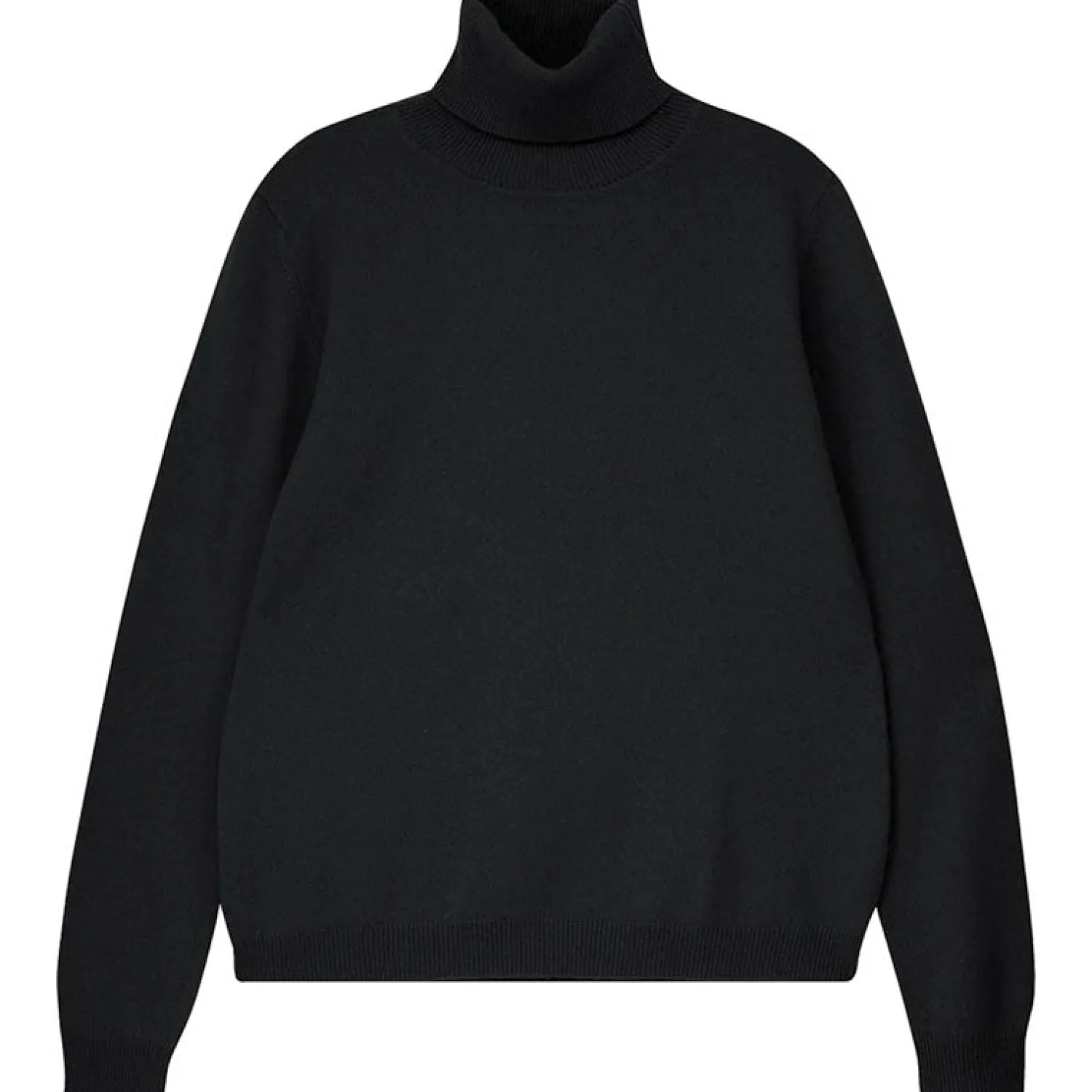 JUMPER1234 Oversized Cashmere Roll Collar Knit In Black