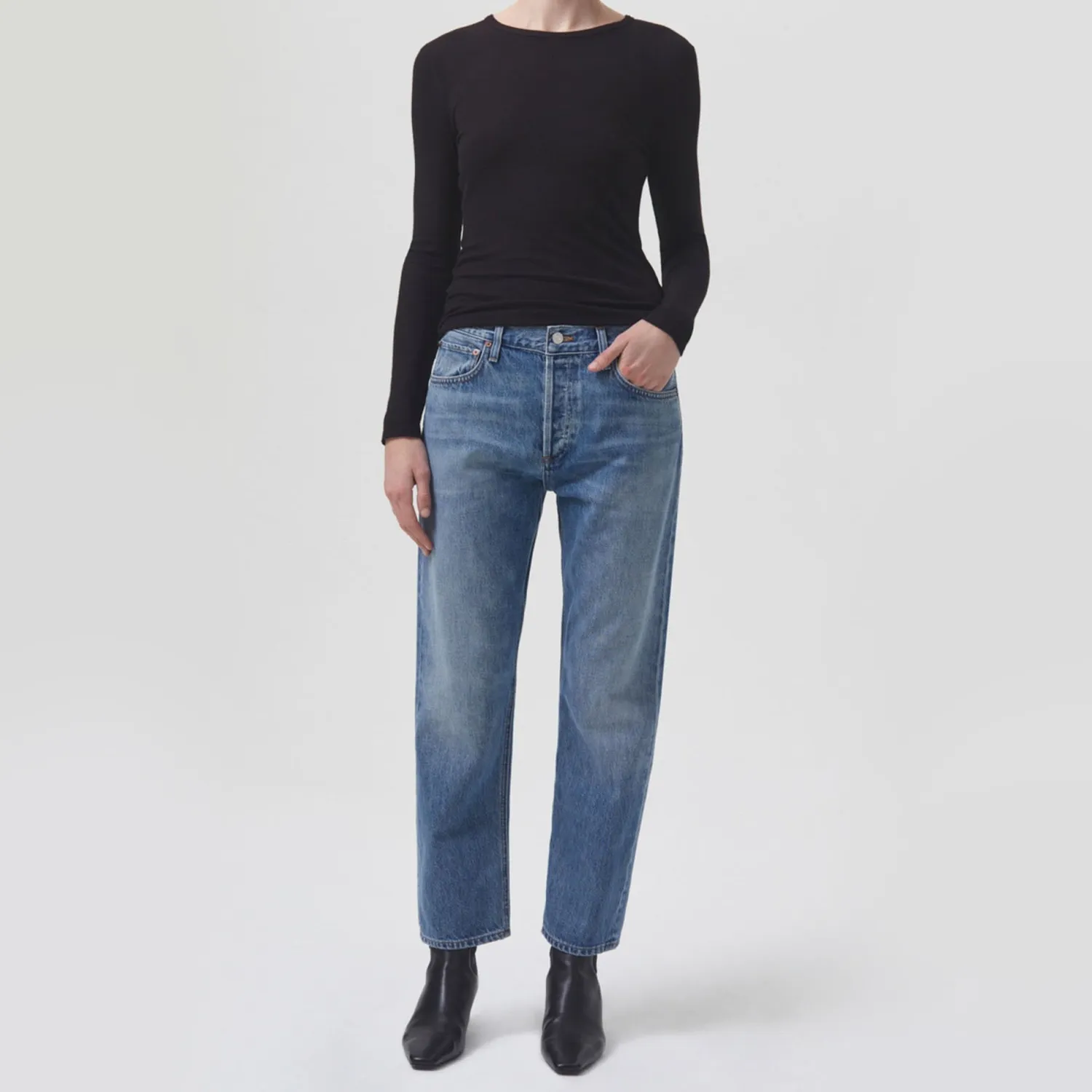 AGOLDE Parker Low Slung Vintage Straight Leg Jean In Sight