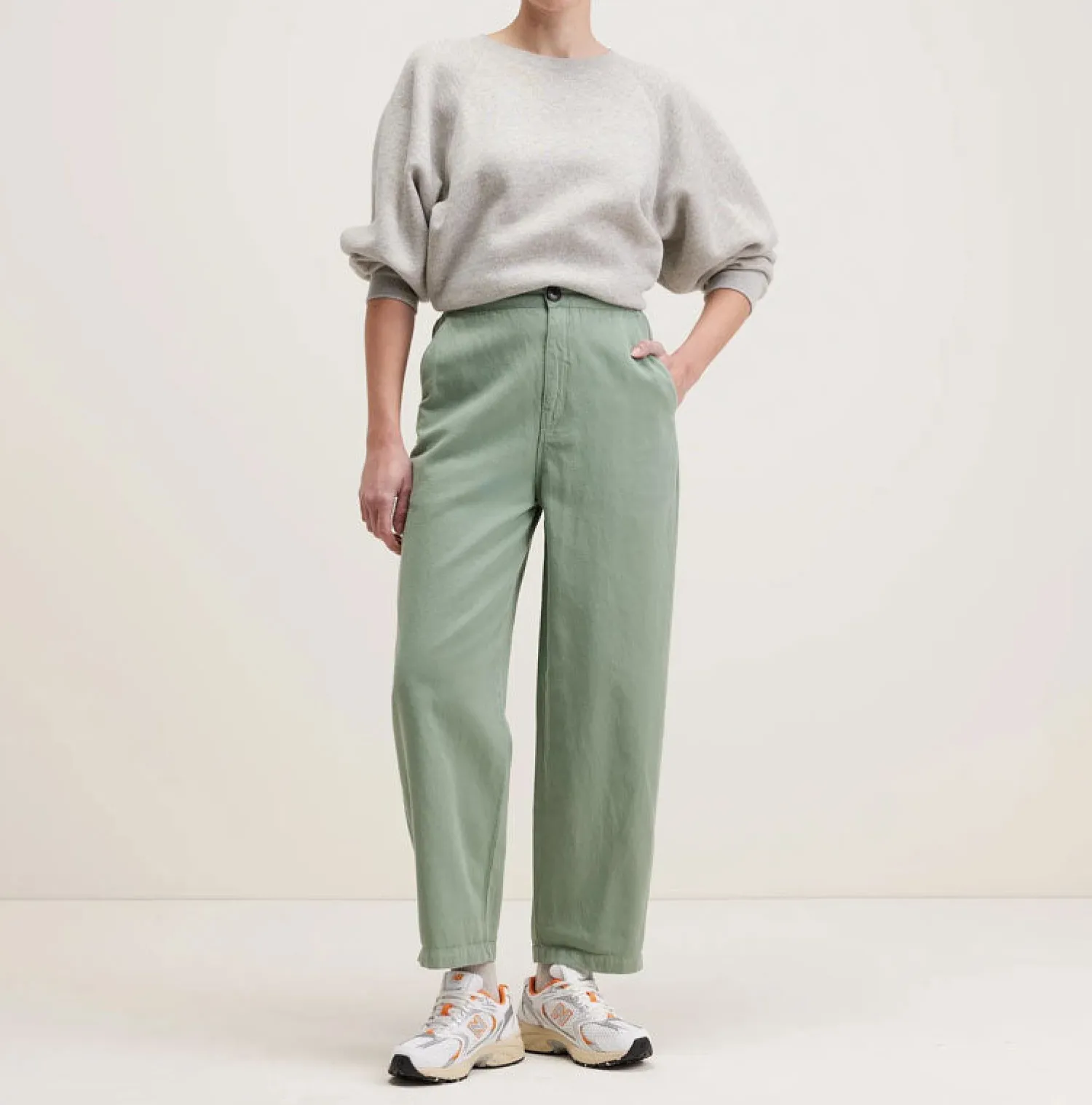 BELLEROSE Pasop Trousers In Eucalyptus