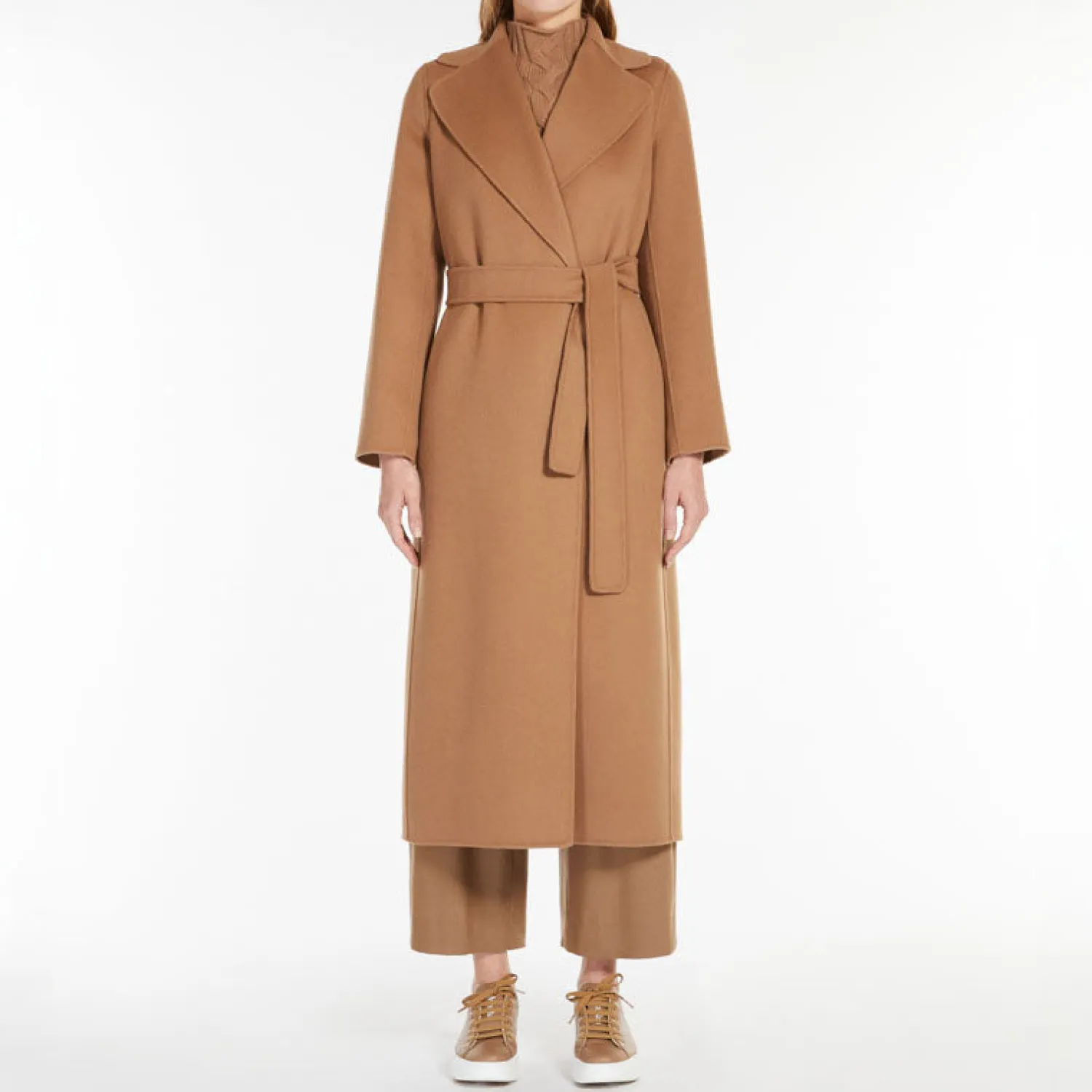 S MAXMARA Poldo Wool Coat In Camel