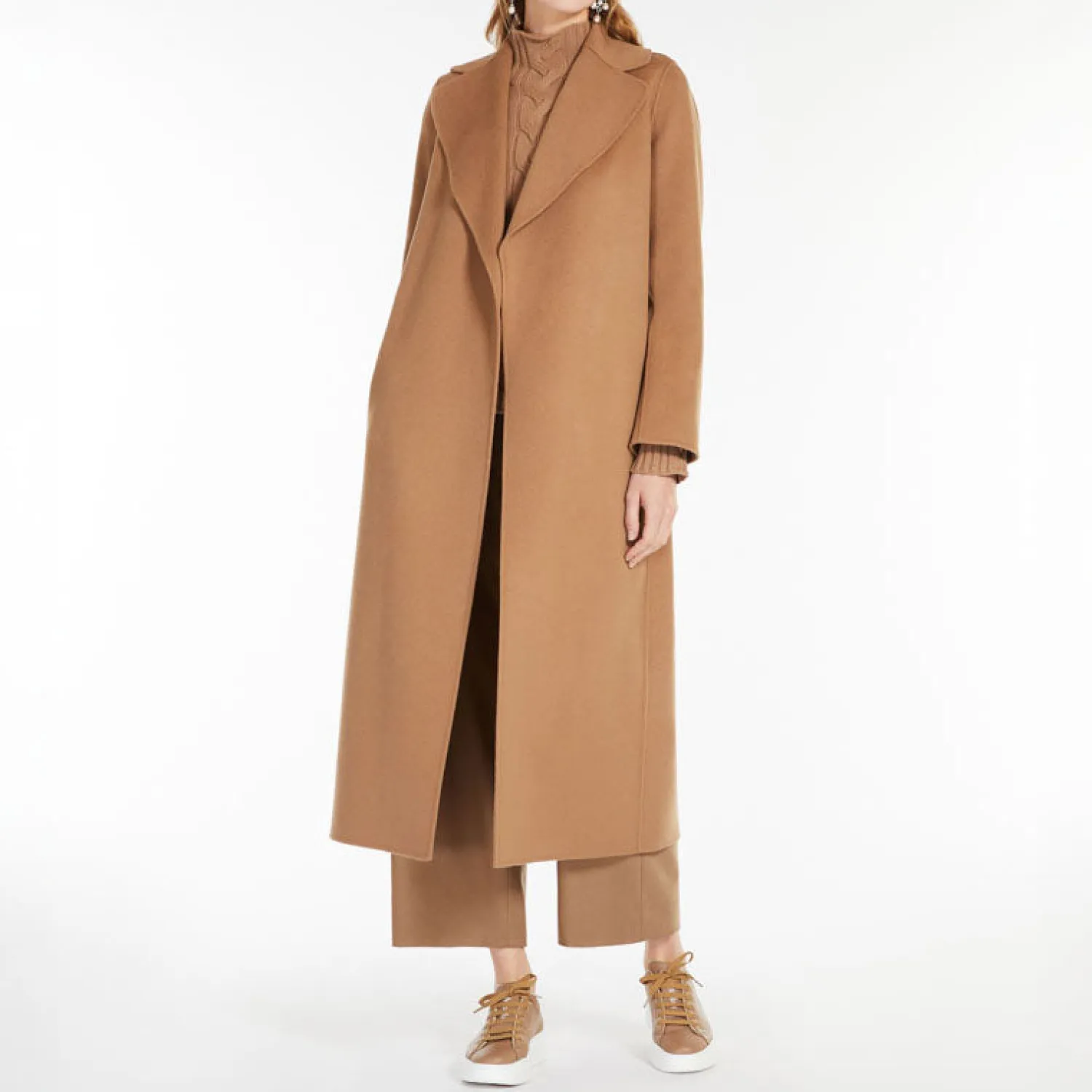 S MAXMARA Poldo Wool Coat In Camel