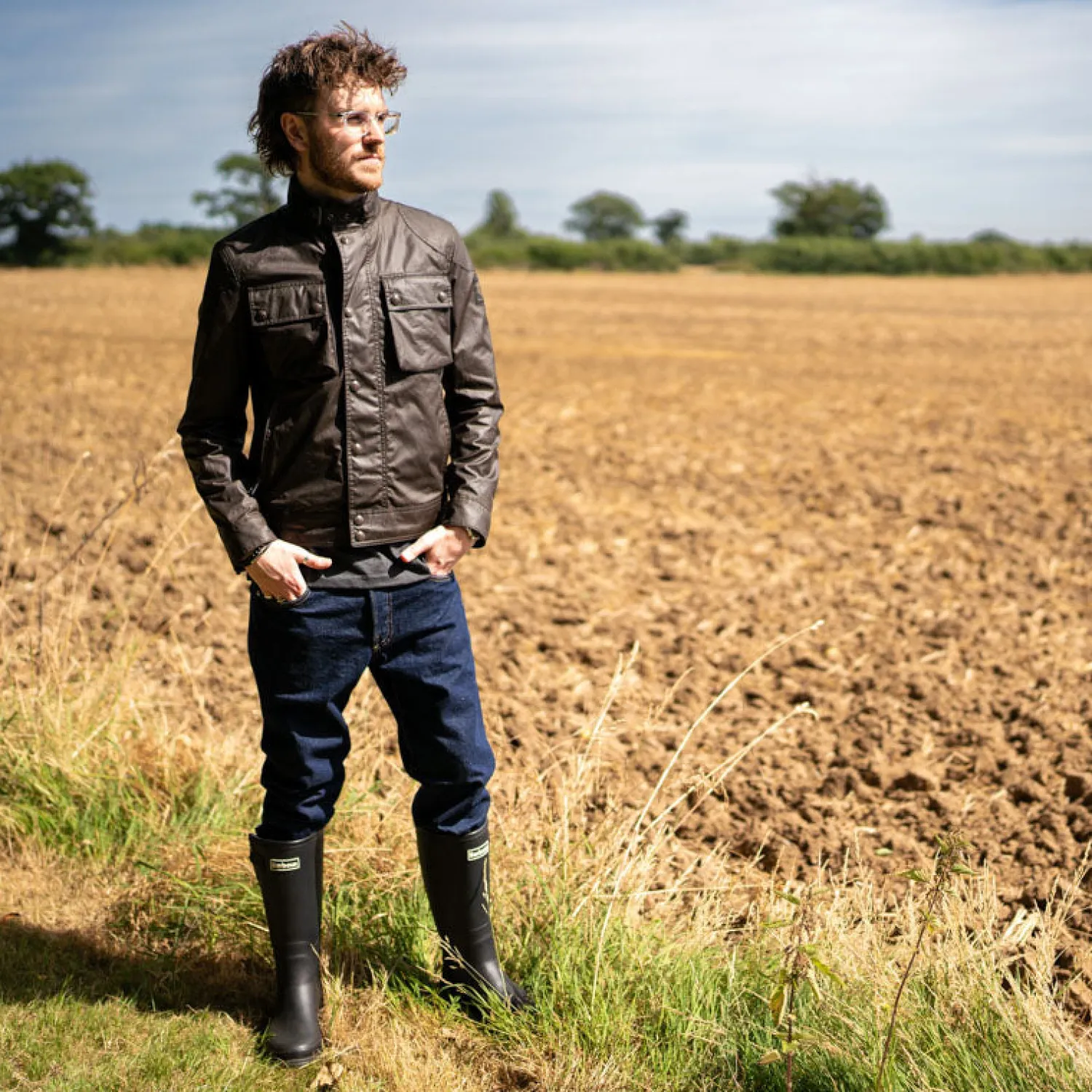 BELSTAFF Racemaster Jacket In Burnt Oak