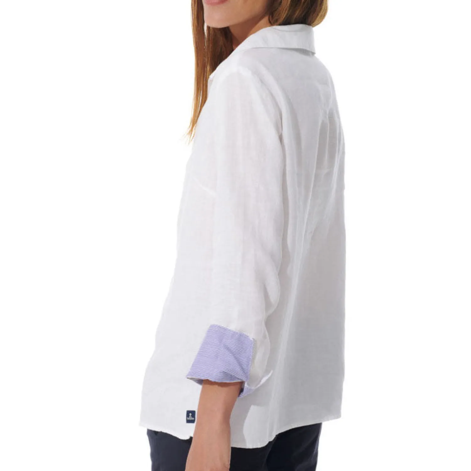 MOUSQUETON Rezal Linen Blouse In White