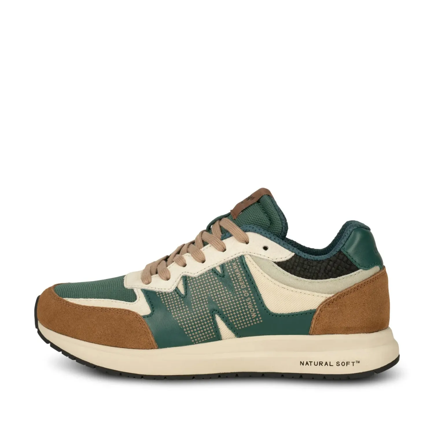 WODEN Rigmor Sneakers In Caramel/Deep Forest