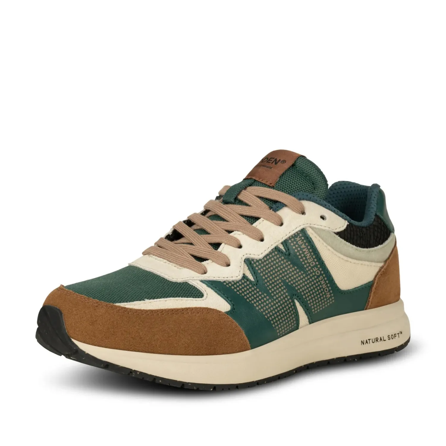 WODEN Rigmor Sneakers In Caramel/Deep Forest