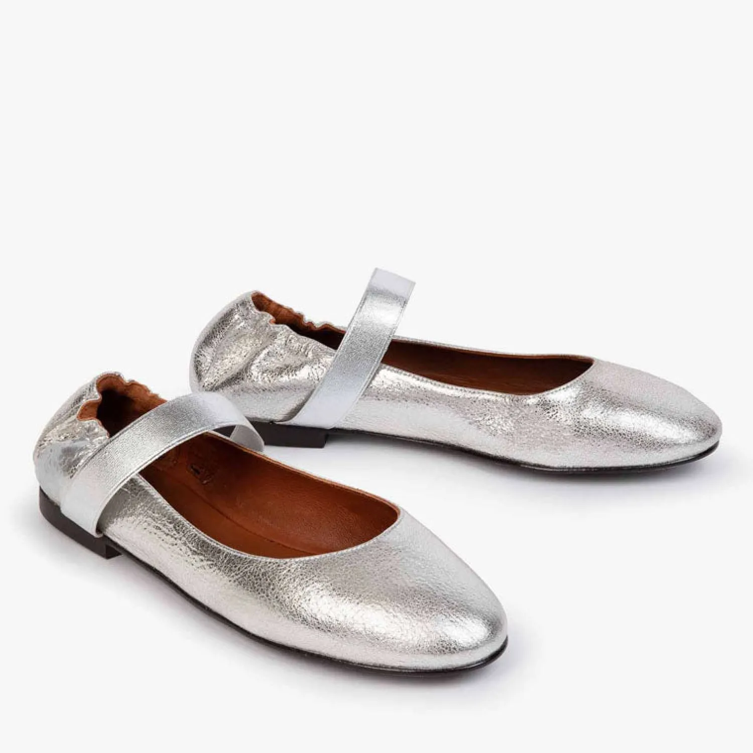 PENELOPE CHILVERS Rock & Roll Leather Shoes In Silver