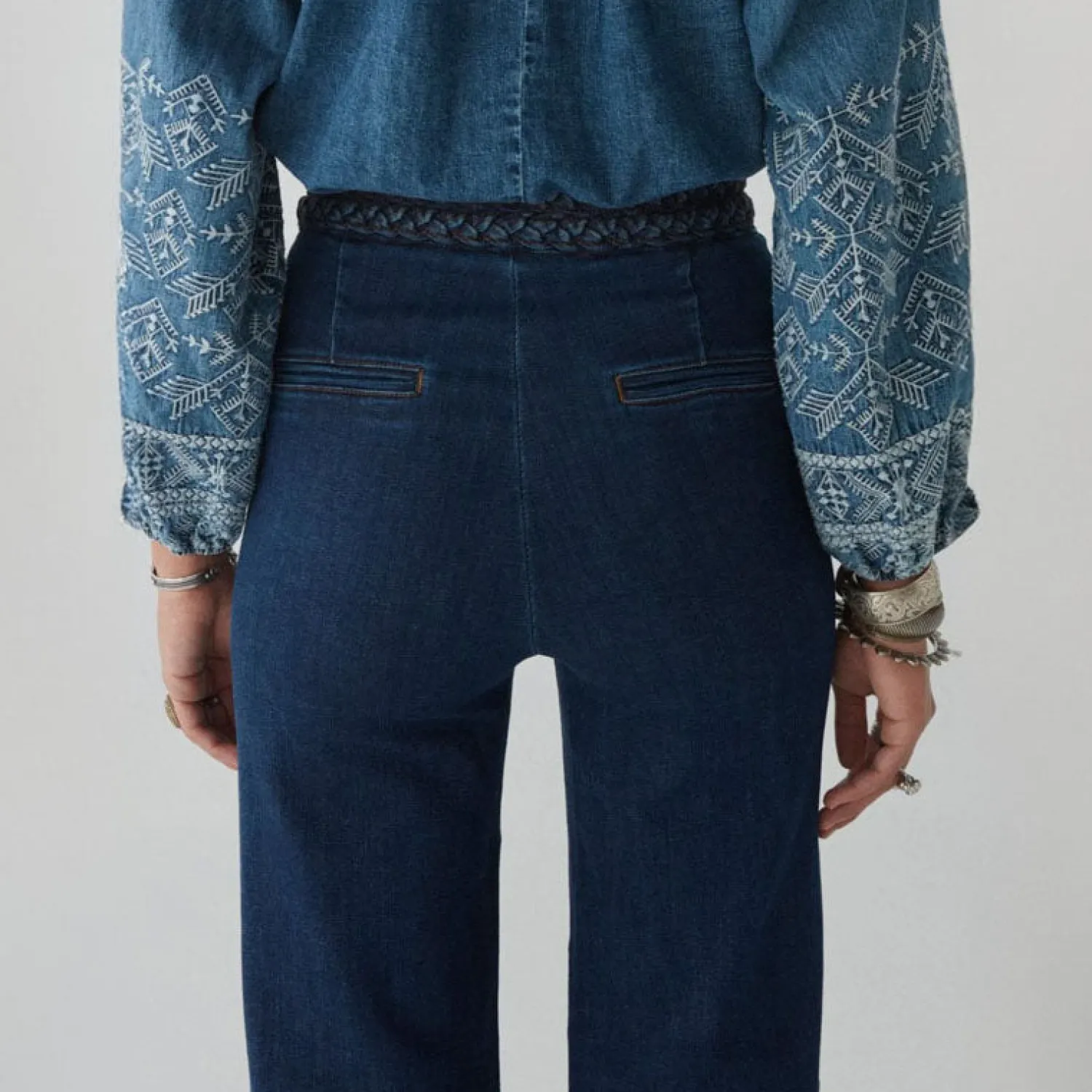 MAISON HOTEL Ross Disco Pant In Denim