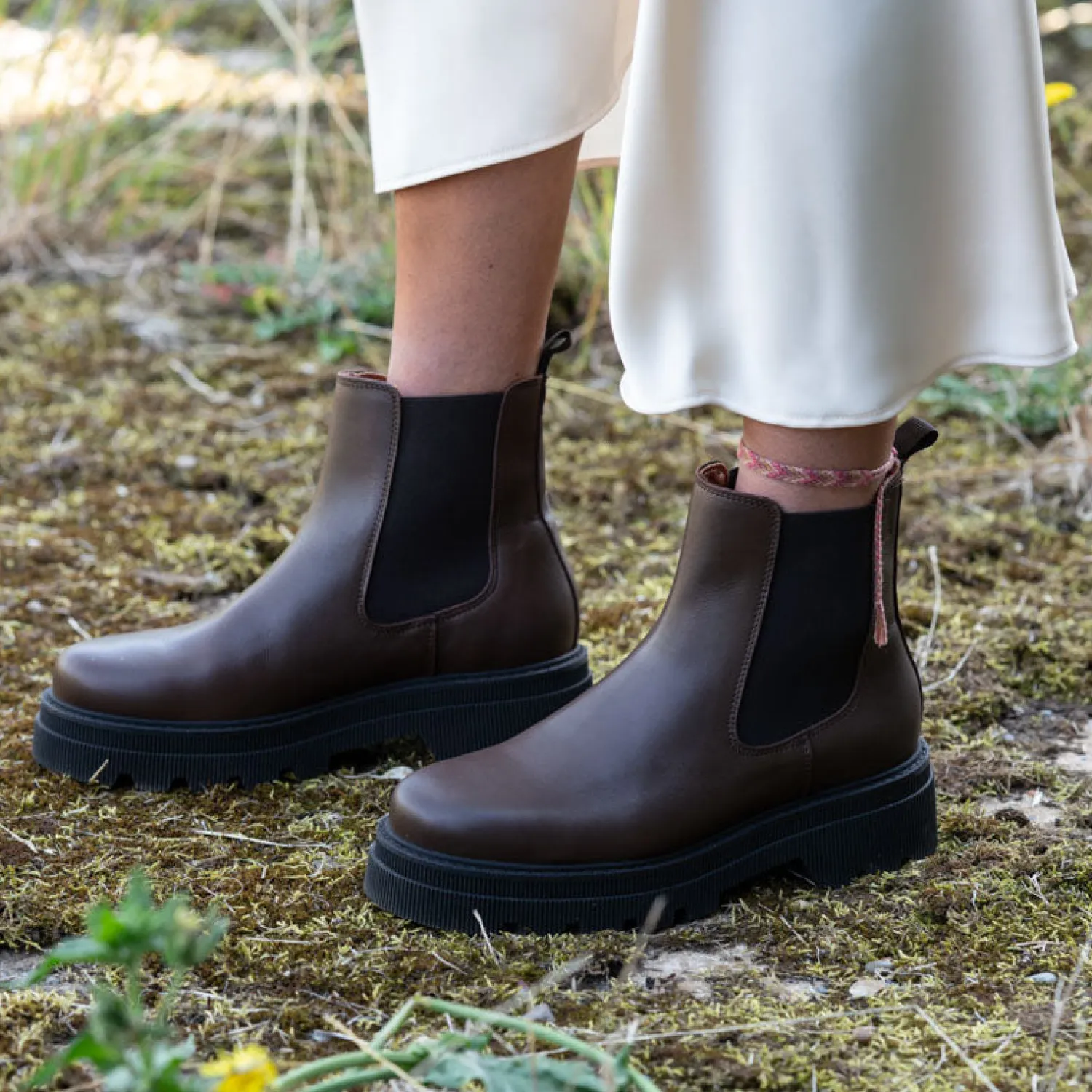 SHOE THE BEAR Sanna Leather Chelsea Boots In Brown