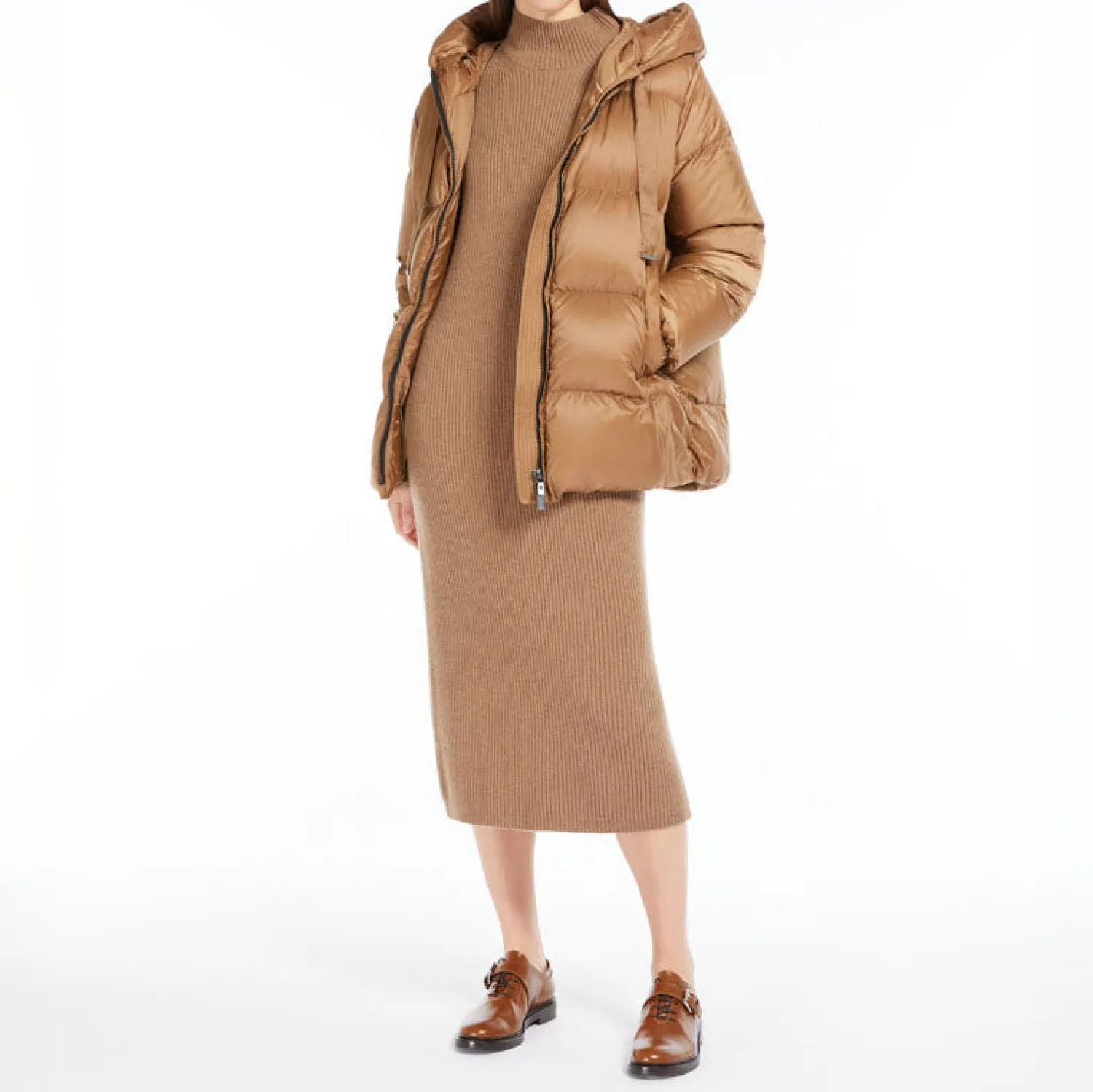 S MAXMARA Seia Quilted Jacket In Caramel