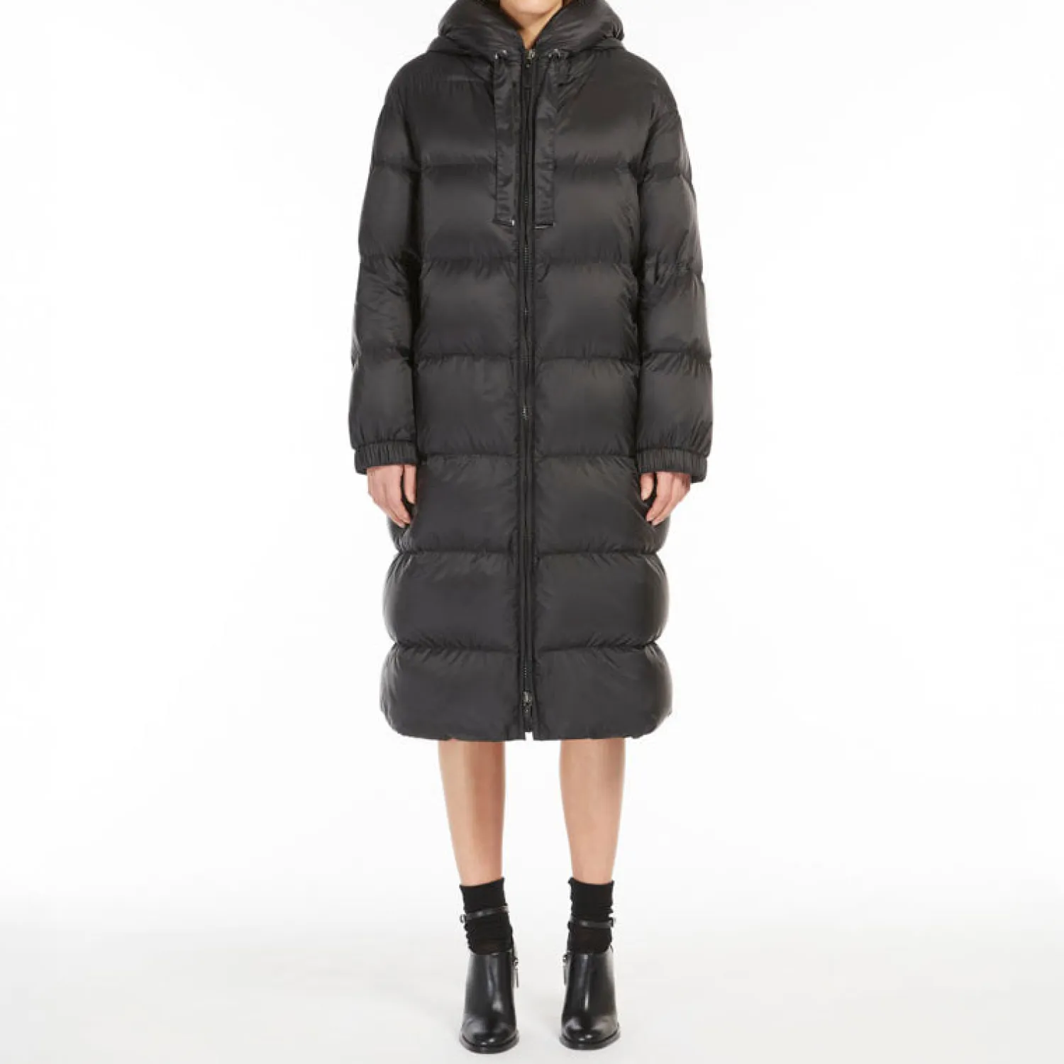 S MAXMARA Seipa Quilted Coat In Black