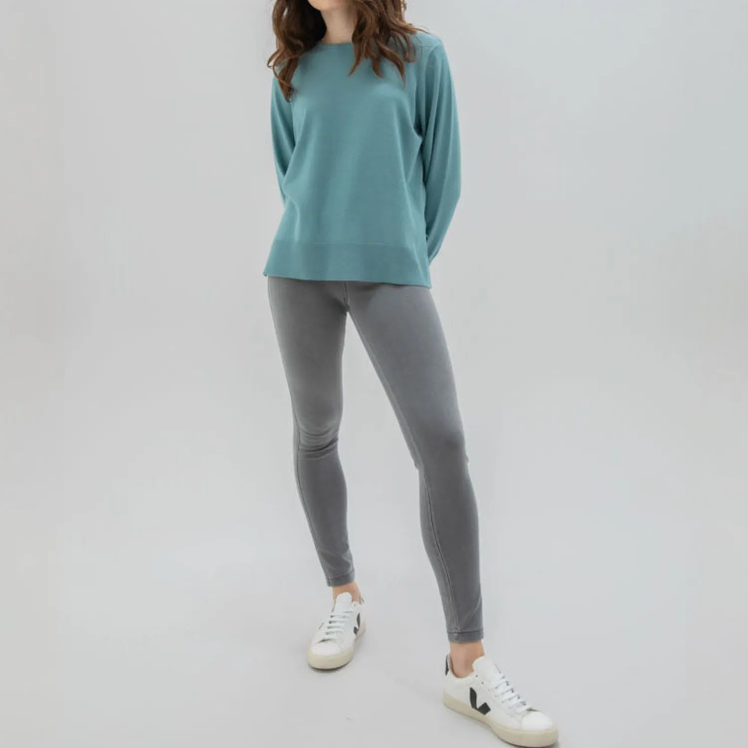 MARBLE Slouchy Sweater In Blue