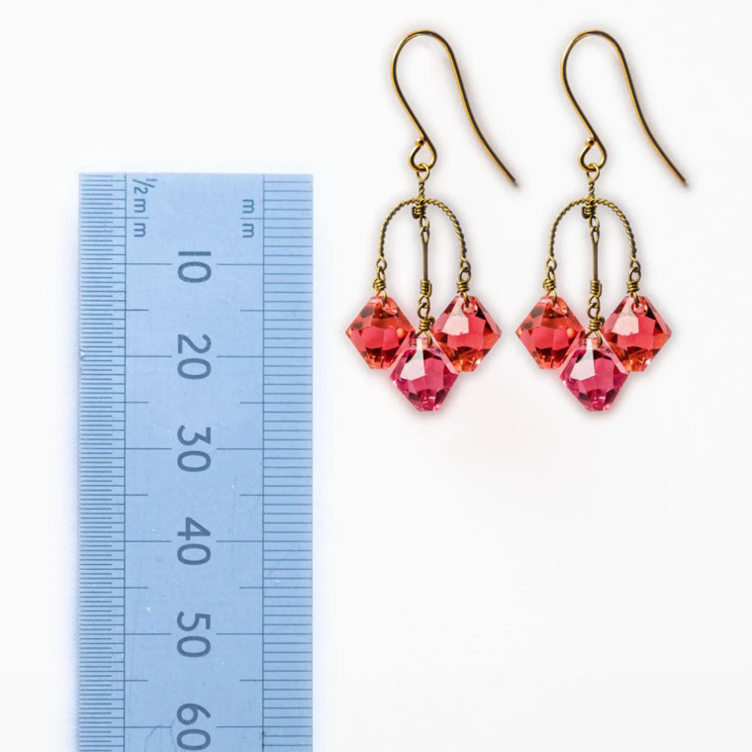 PHILIPPA KUNISCH Small Diamond Earrings In Red