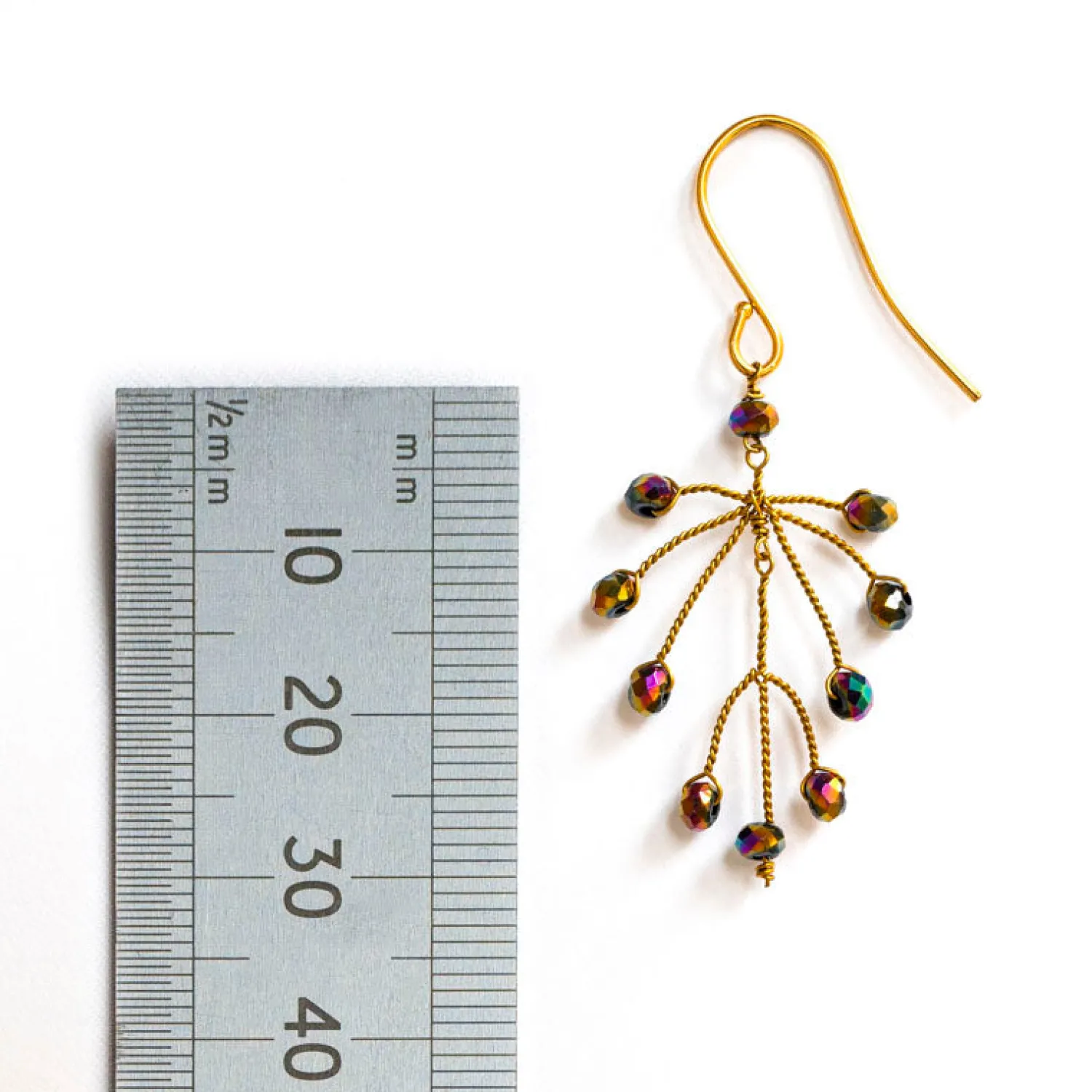 PHILIPPA KUNISCH Small Leaf Earrings In Multi