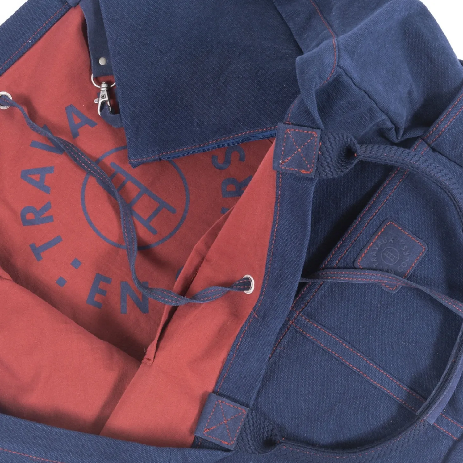 TRAVAUX EN COURS Small Tote Bag In Navy