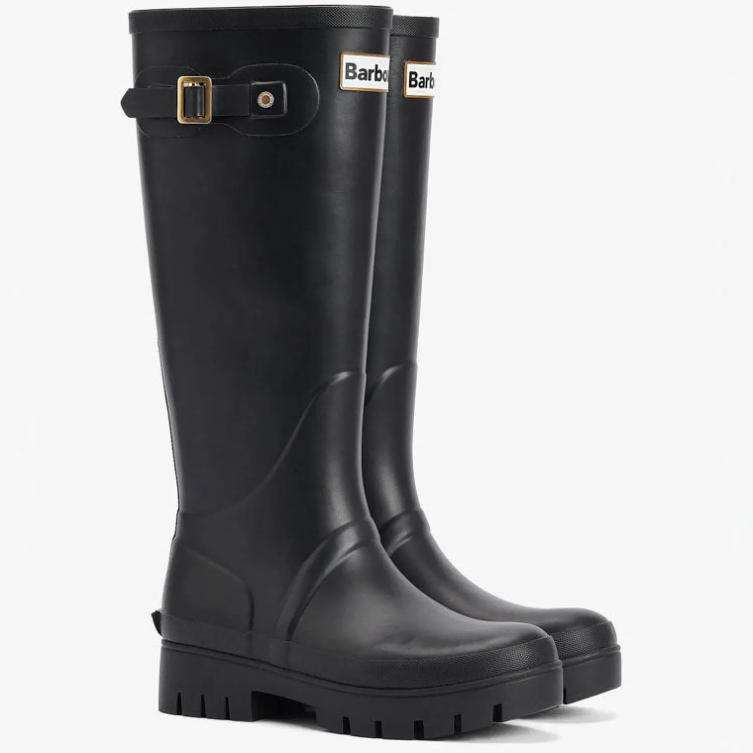 BARBOUR Snowdon Tall Welly Boots In Black