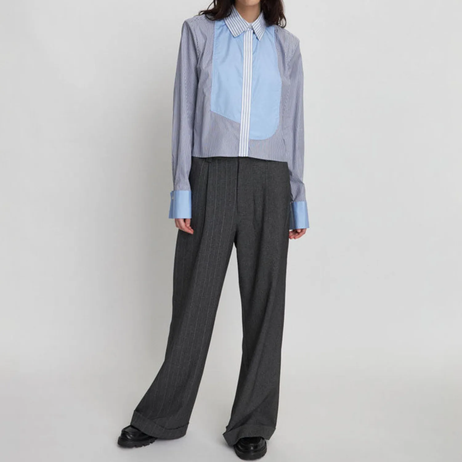 STELLA NOVA Tailored Pants In Charcoal