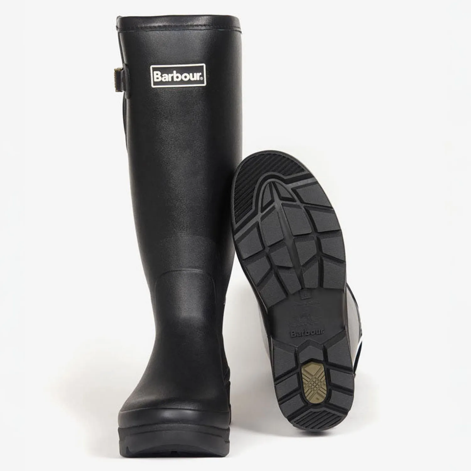 BARBOUR Tempest Tall Welly Boots In Black