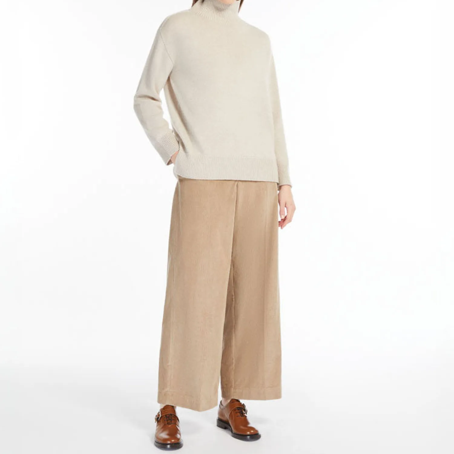 S MAXMARA Udine Long Trouser In Sand