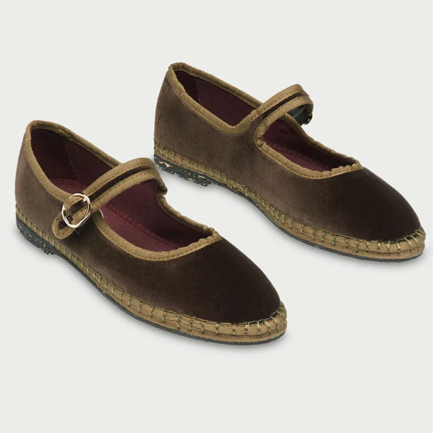 FLABELUS Ulla Ballet Flats In Brown