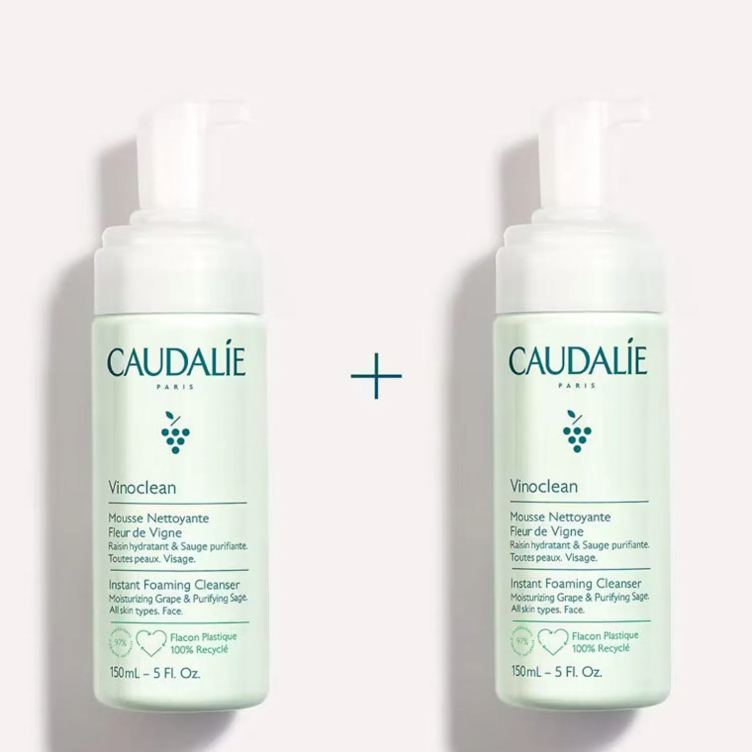 CAUDALIE Vinoclean Instant Foaming Cleanser Duo 150ml