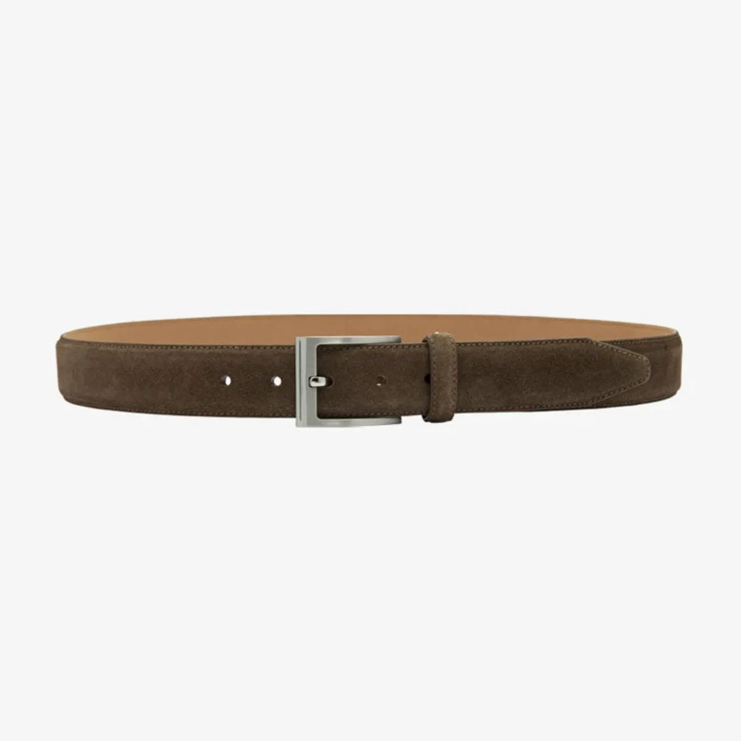 LOAKE William Suede Belt In Flint