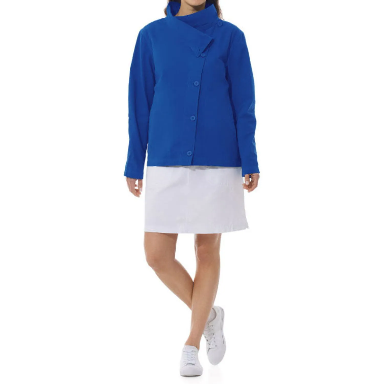 MOUSQUETON Yaneg Cotton Jacket In Nautic Blue