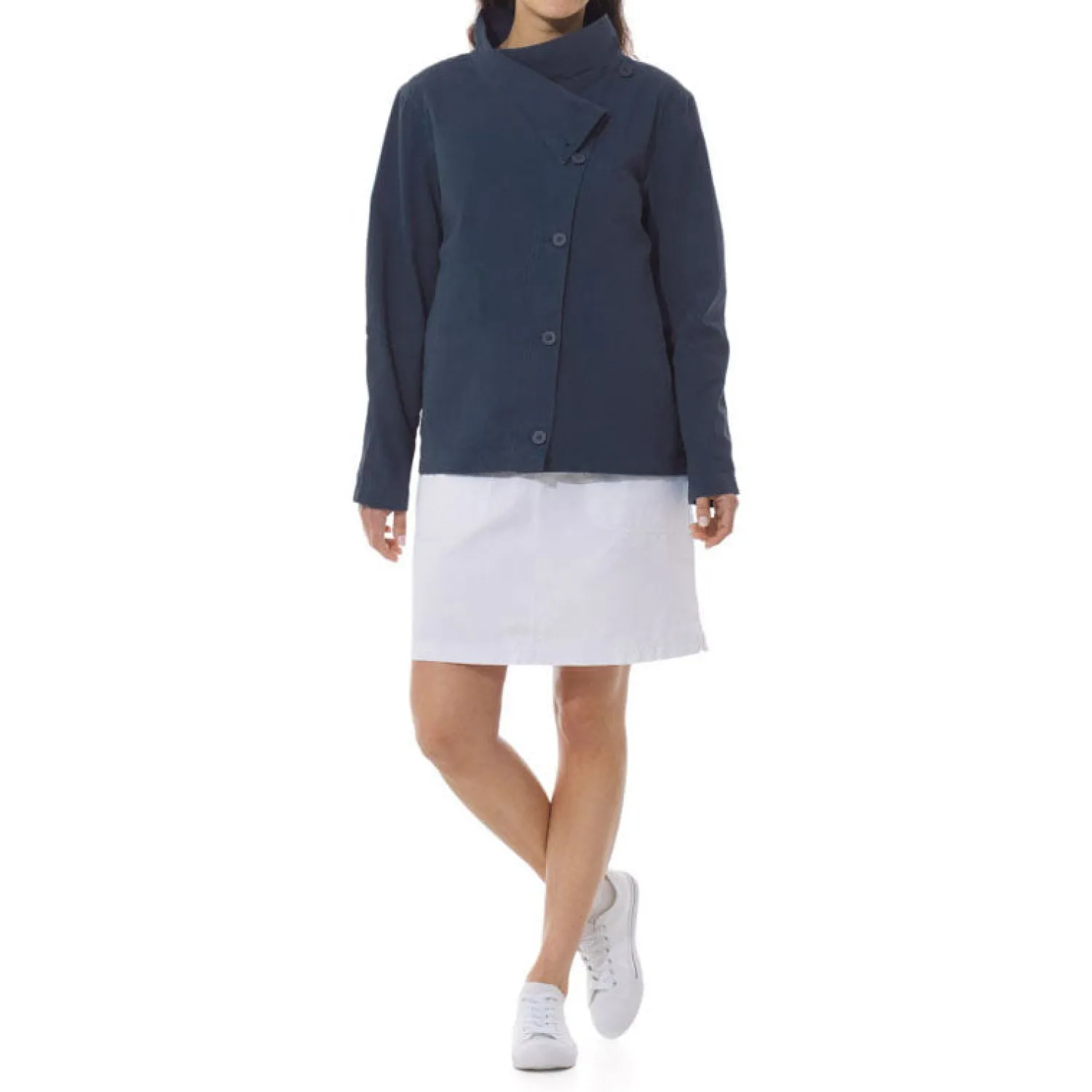 MOUSQUETON Yaneg Cotton Jacket In Navy